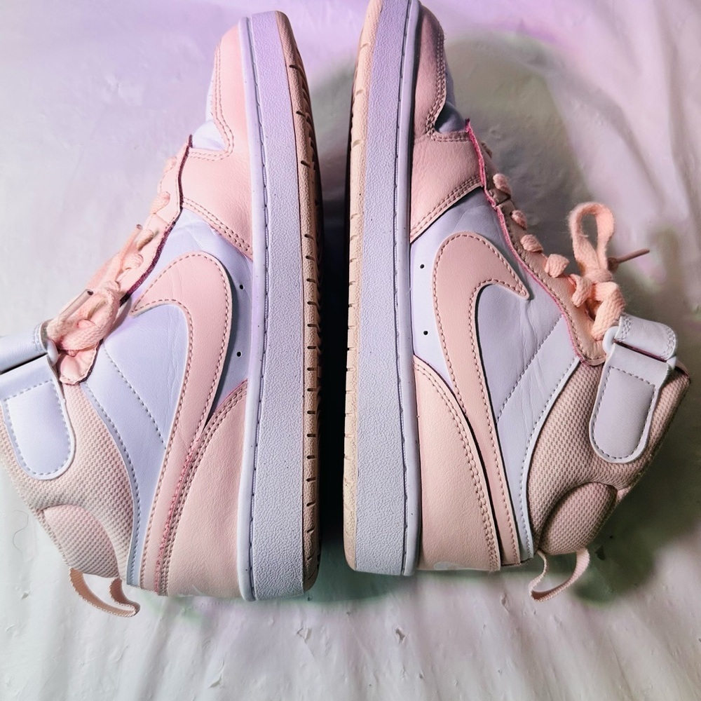 Nike Women’s Mid-Top Sneakers in Pink and White - Picture 8 of 10